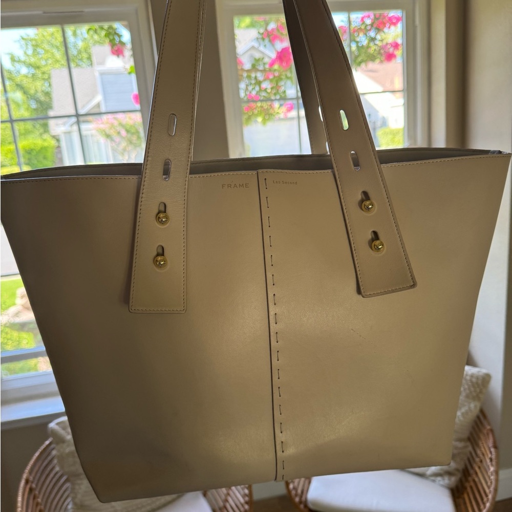 Frame Denim Beige Tote Bag